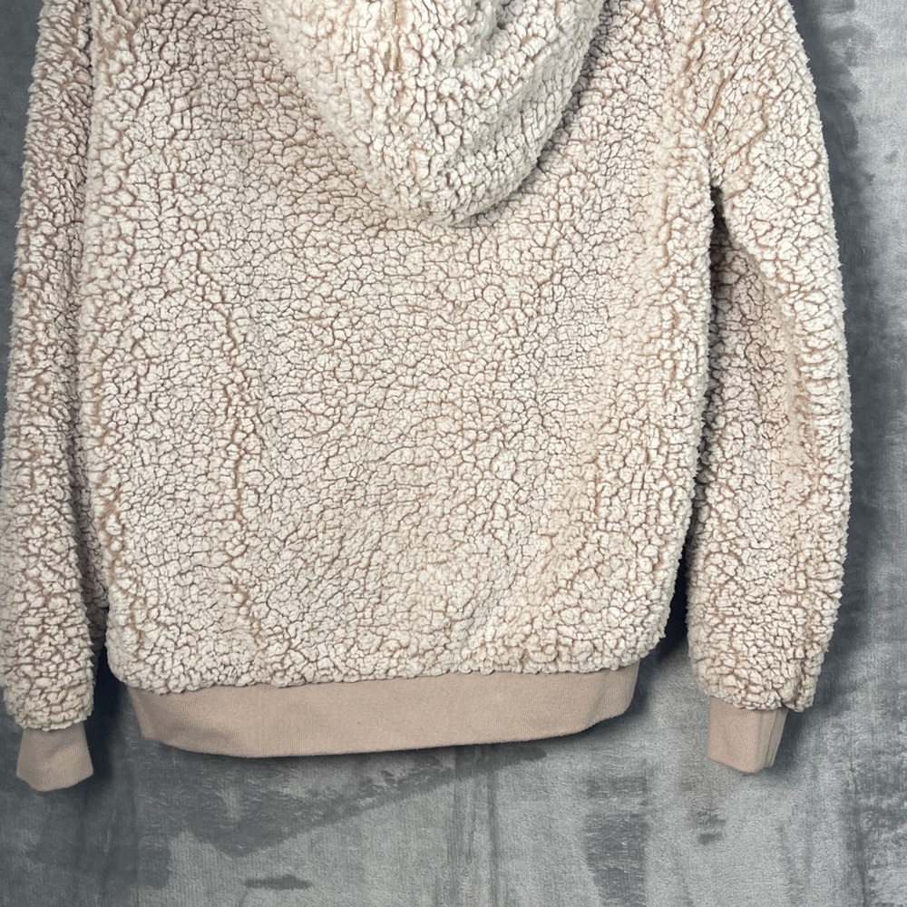 Cream Sherpa Hoodie - image 7